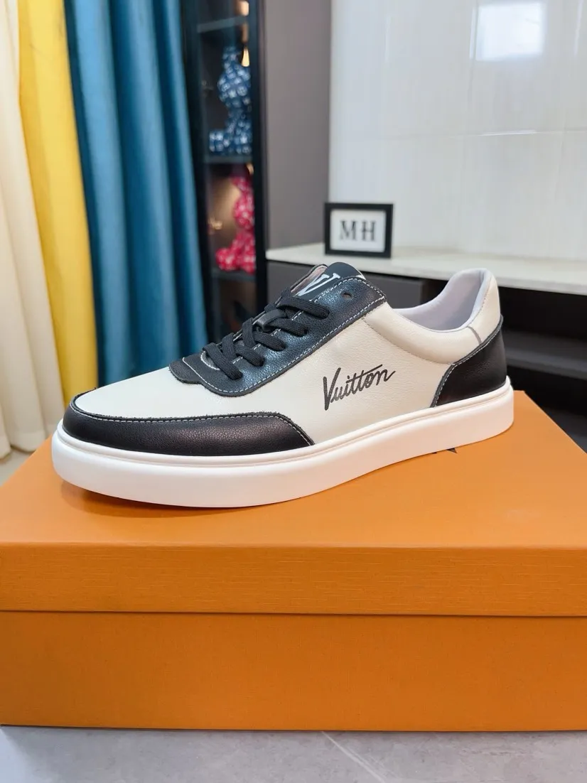 Ex-factory price 440🌹🌹[LV]🌹High-end brand of men's shoes: Official website 1:1 Latest masterpiece: The upper is made of first-layer cowhide imported from Italy with special materials➕made of full genuine leather lining🔥, making walking more convenient and comfortable! Exclusive new style, stunning work [color]! Create a fashionable personality to set off your uniqueness! A must-have for trendy men! Classic🔥Number: 38-44